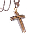 Fashion Stainless Steel Jewelry Charms Cross Pendants Necklace